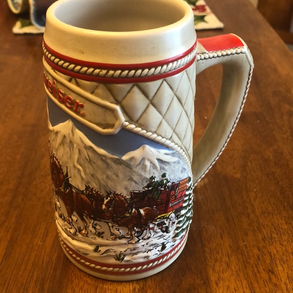 Budweiser Christmas stein 1985 - Picture 3 of 6